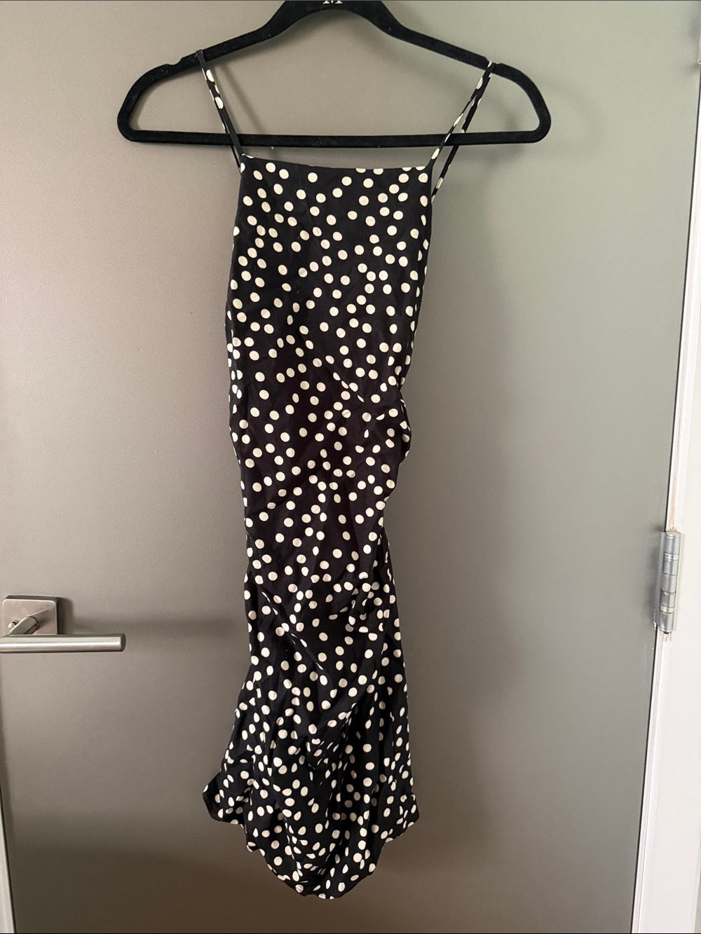 Black Polka Dot Mini Dress